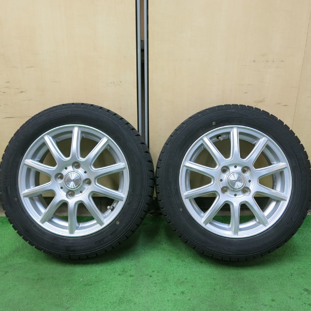 バリ溝！21年！キレイ！9分☆スタッドレス 155/65R14 ダンロップ