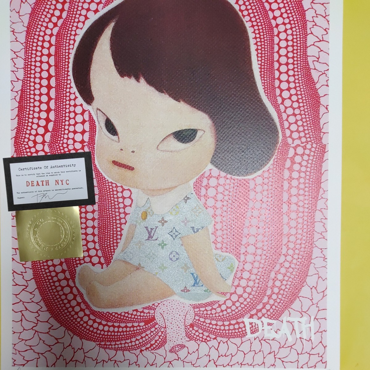 DEATH NYC 世界限定100枚 アートポスター 奈良美智 NARA DEATH NYC 世界限定100枚 アートポスター 奈良美智 NARA