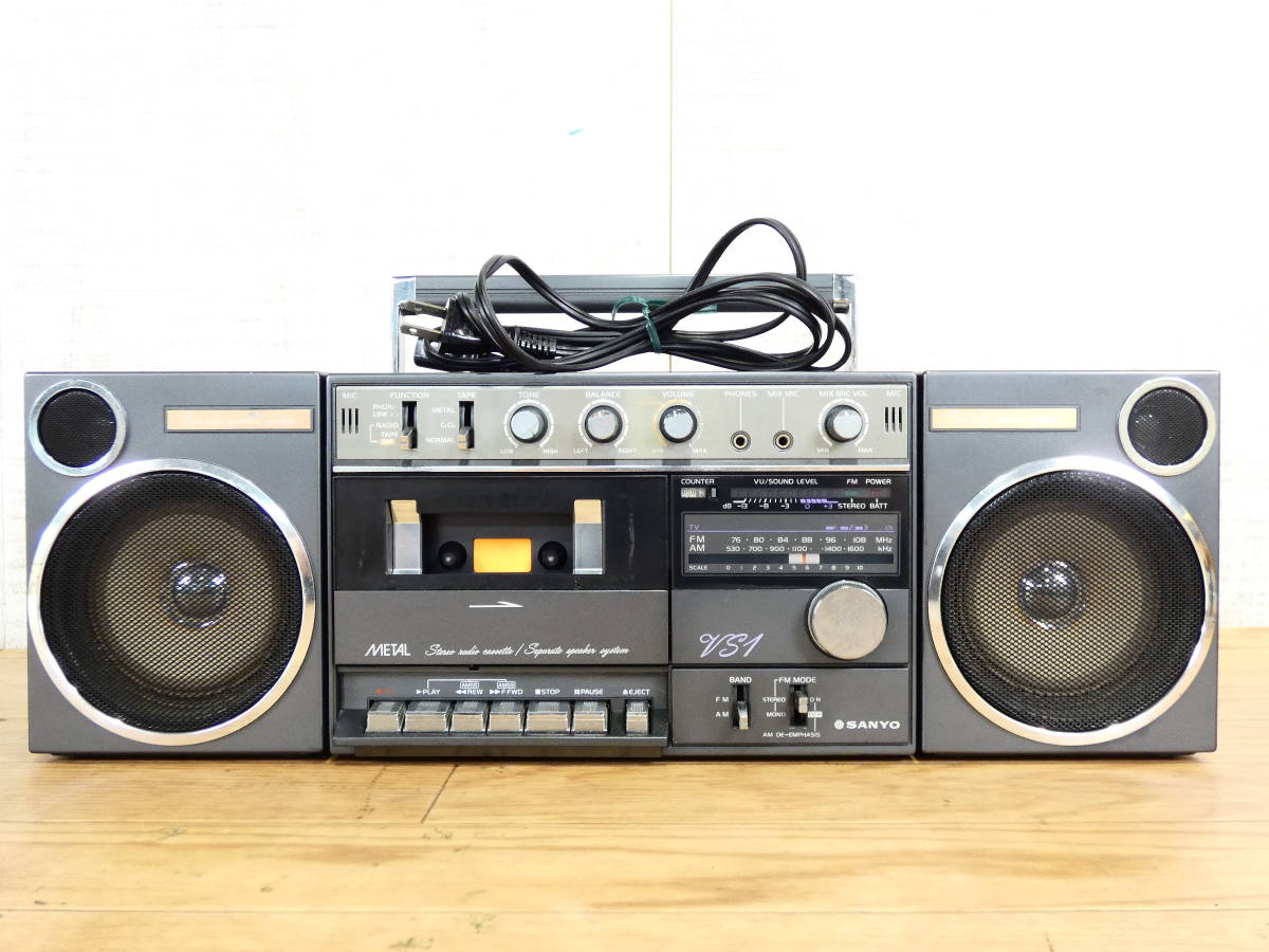 SANYO サンヨー MR-VS1 カセットテープ ラジオ FM/AM オーディオ機器