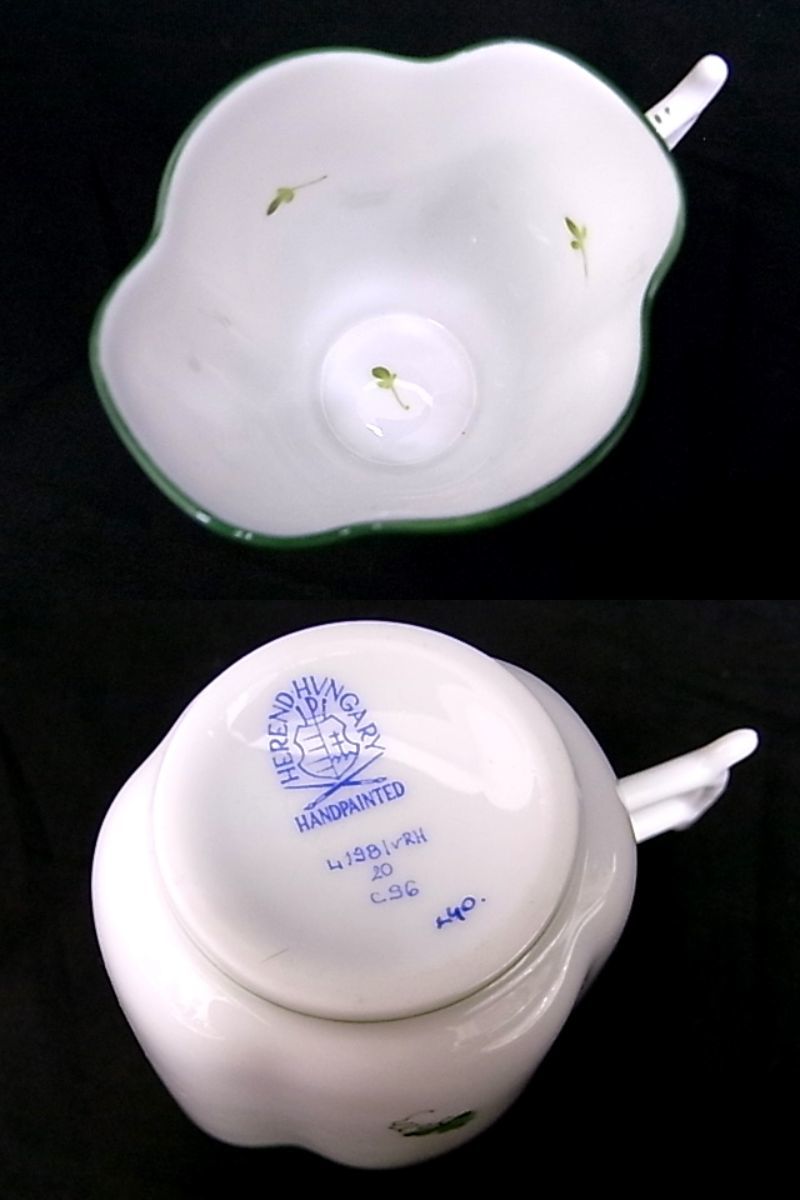 e10142 ヘレンド ウィーンの薔薇 カップ＆ソーサー 2客 ヘレンド