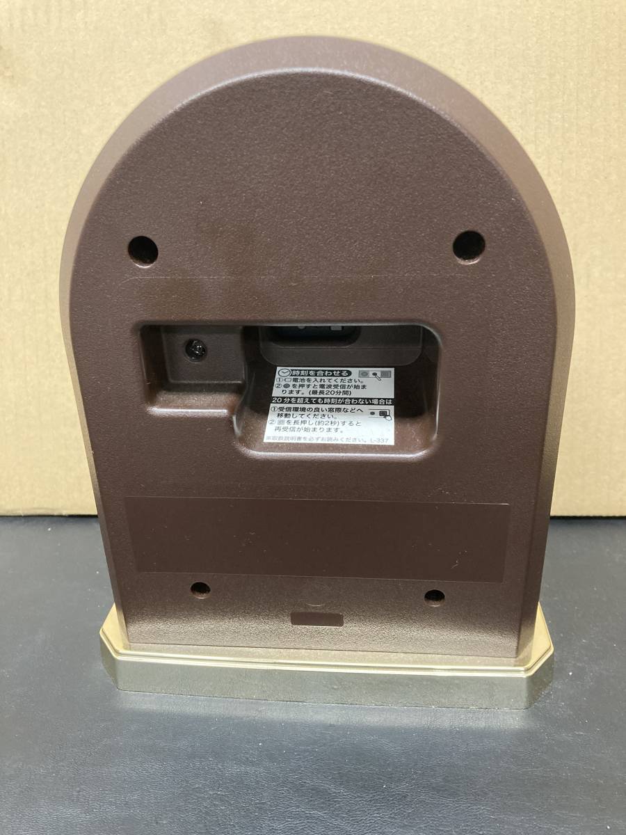 SEIKO EMBLEM 置時計 電波クロック HW592B 稼働品 インテリア