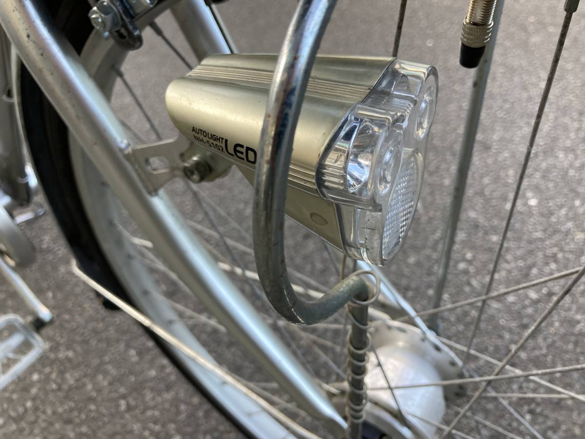〓中古外装6段変速オートライト自転車〓ZERO/26インチ☆シルバー☆※注 