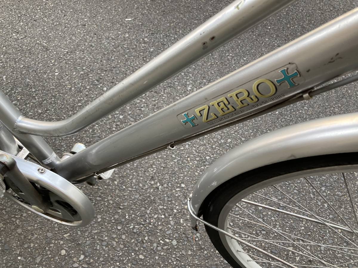 〓中古外装6段変速オートライト自転車〓ZERO/26インチ☆シルバー☆※注 