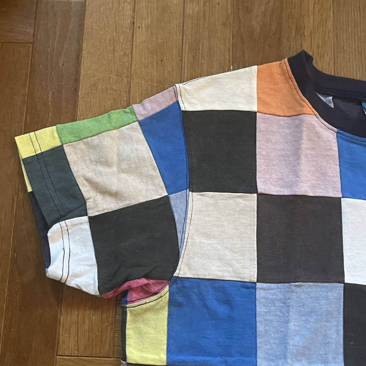 Good On グッドオン パッチワークTシャツ サイズ表記L ファブリック 