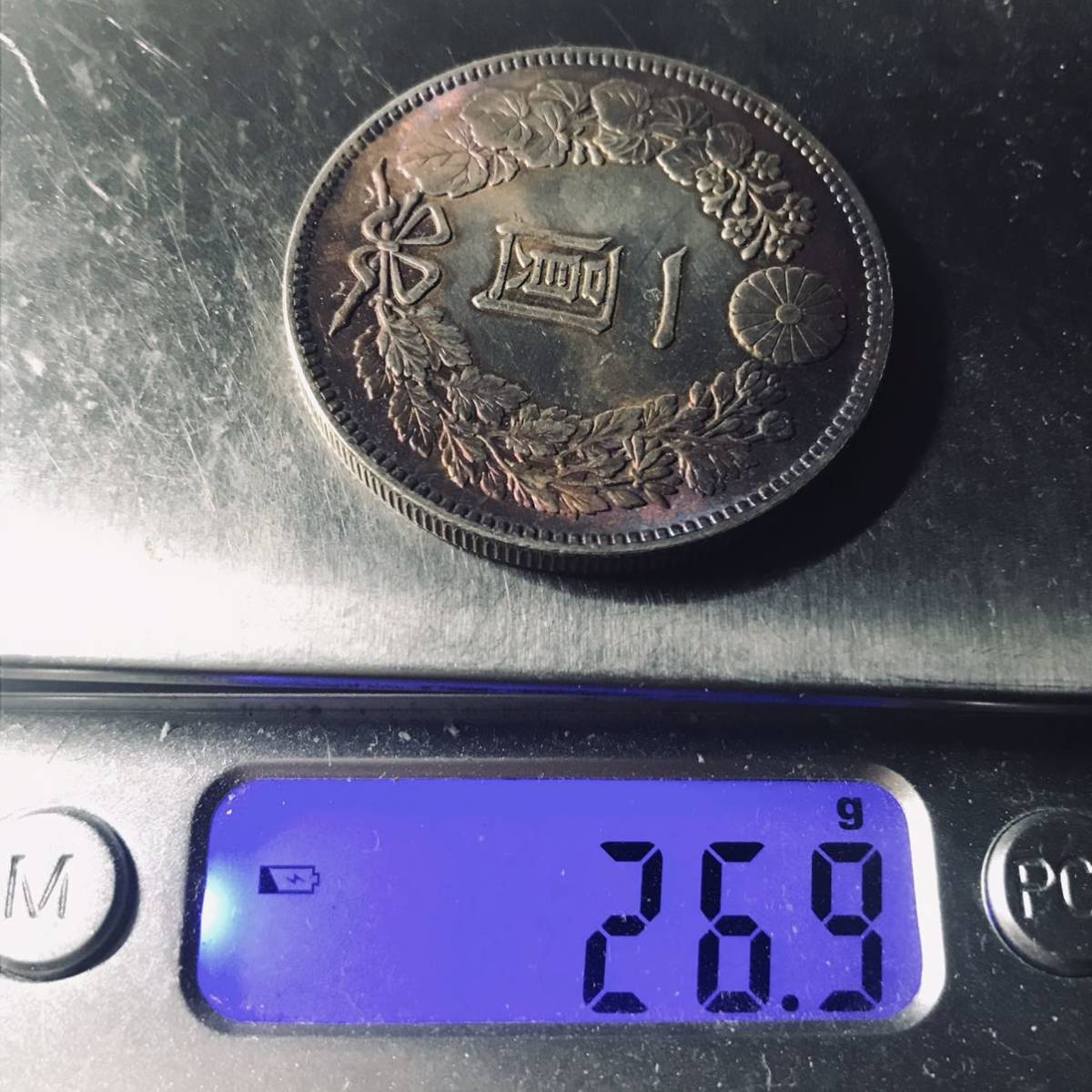 日本 1円銀貨 新一円銀貨 明治十二年 明治12年 一円銀貨 一圓 銀貨 