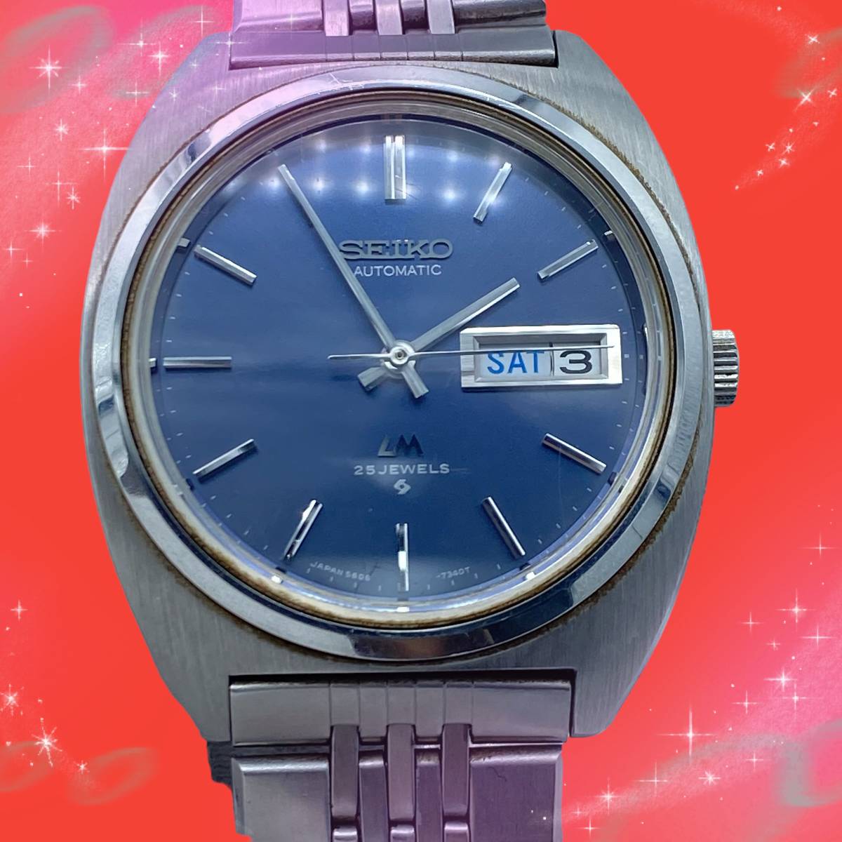 稼働品》 セイコー SEIKO ロードマチック LM 自動巻 AT 25石 25JEWELS 