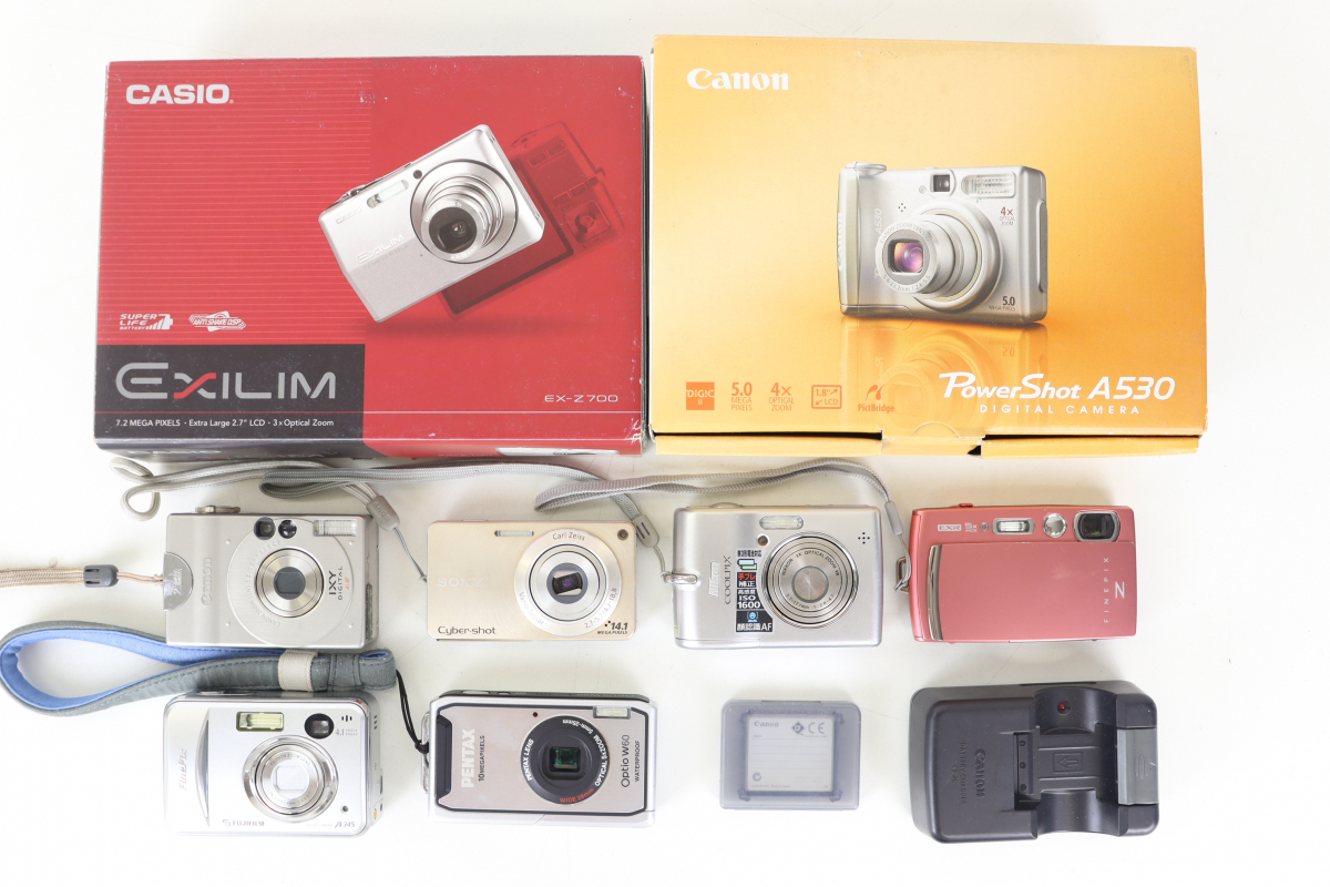カメラ、光学機器 デジタルカメラ コンデジ 9台まとめ Sony Canon