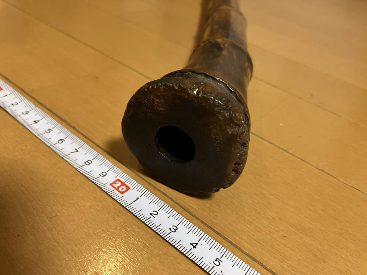 尺八 一尺八寸管 在銘 5孔 2分割 和楽器 竹製 P-21 尺八 合竹 直