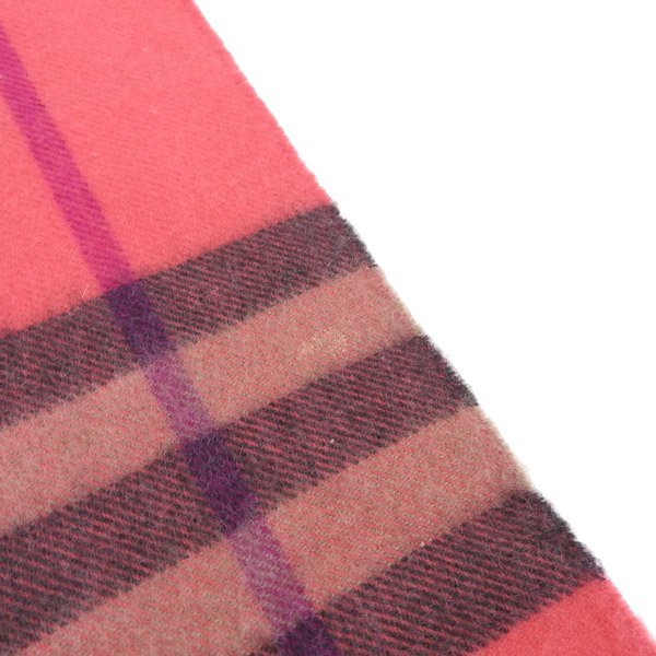 1円 バ－バリー BURBERRY カシミヤ100% チェック マフラー レディース