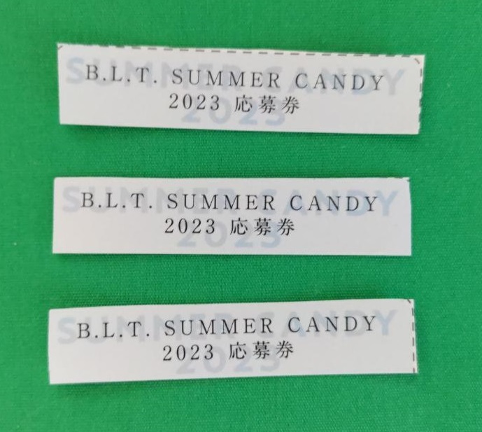 3枚】送50 菅原咲月 直筆サインチェキ 応募券【B.L.T. SUMMER CANDY  