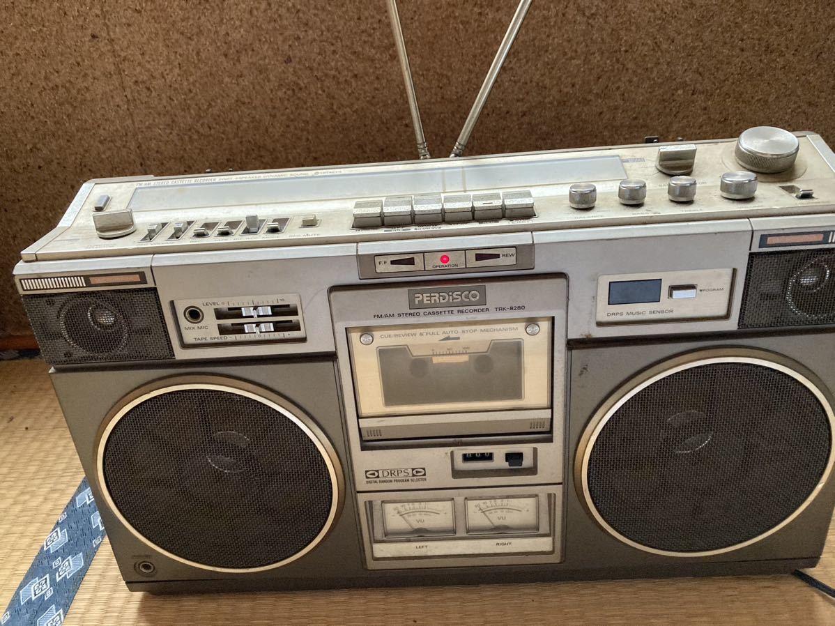HITACHI ラジカセ PERDISCO TRK-8280 レトロ TRK-8280 パディスコ 日立