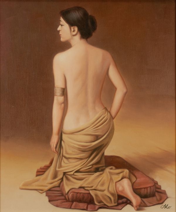 限定SALE，爆買い】 ○森本草介○油絵 手描き《裸婦 Forme》表