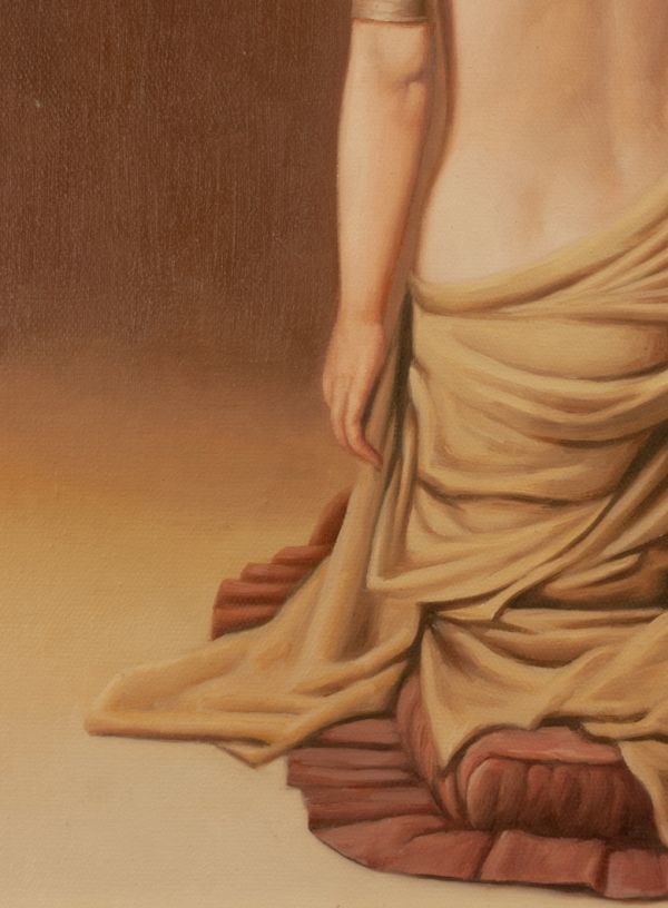 森本草介、絵画、美人画、油彩６号、裸婦、Nude.Woman新品高級額縁、肉筆。 限定SALE，爆買い】 ○森本草介○油絵 手描き《裸婦 Forme》表