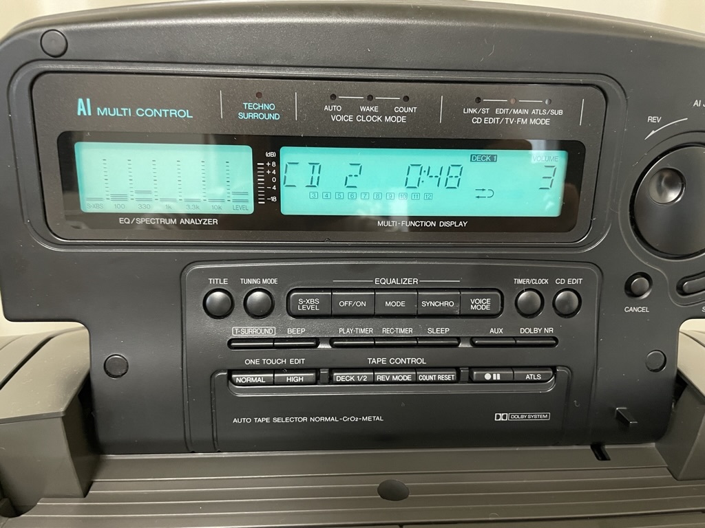 RX-DT909 ギヤ交換 純正リモコン付き PANASONIC - 新製品