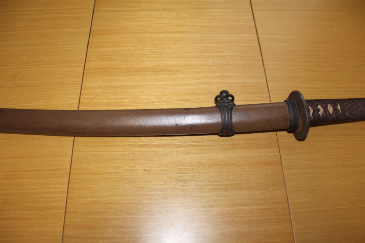 日本軍 日本陸軍 実物 三式軍刀拵 鉄鞘 （軍刀緒軍服略帽