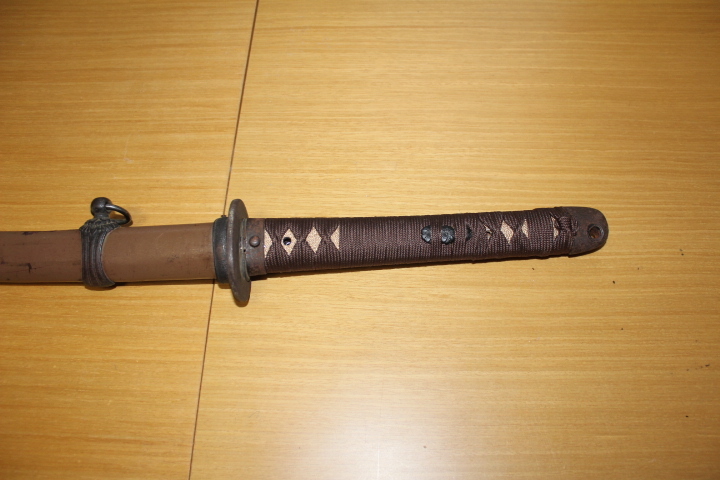 日本軍日本海軍参謀飾緒実物 雑嚢背嚢略帽軍帽銃剣小銃軍衣飯盒巻脚絆外套円匙防毒 日本軍 日本陸軍 実物 三式軍刀拵 鉄鞘 （軍刀緒軍服略帽