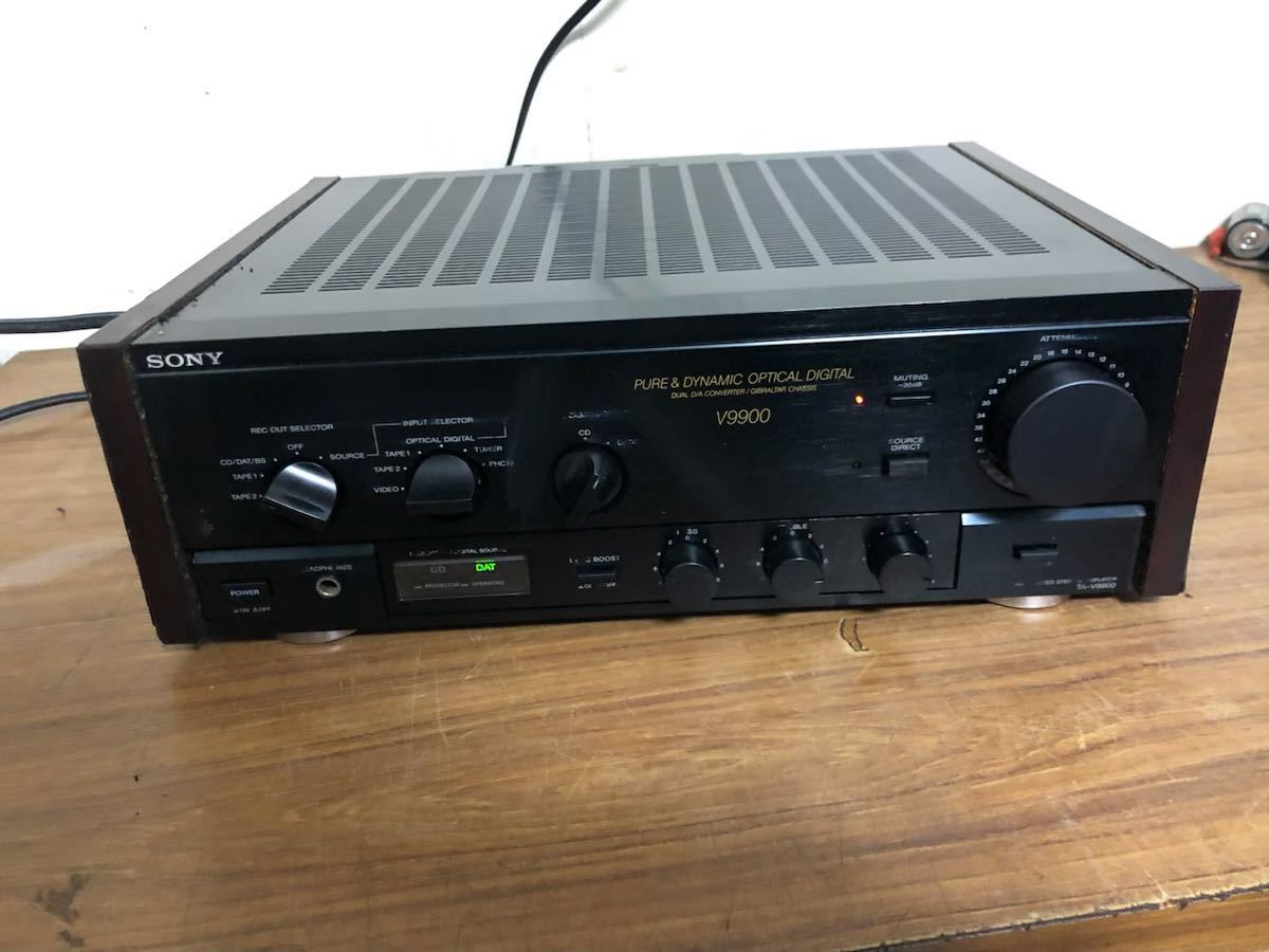 希少SONY ソニー プリメインアンプ TA-V9900 木目 ステレオ SONY TA
