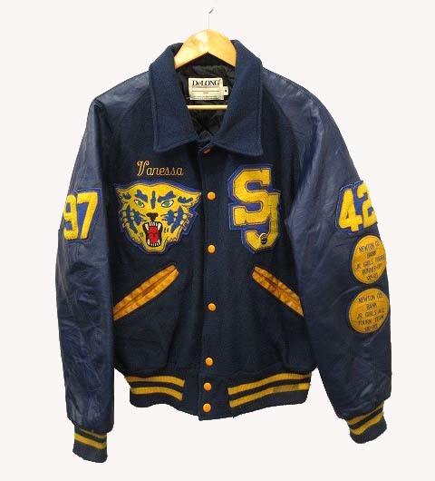 ヴィンテージ VINTAGE 90's デロング DeLONG スタジャン パッチ付き
