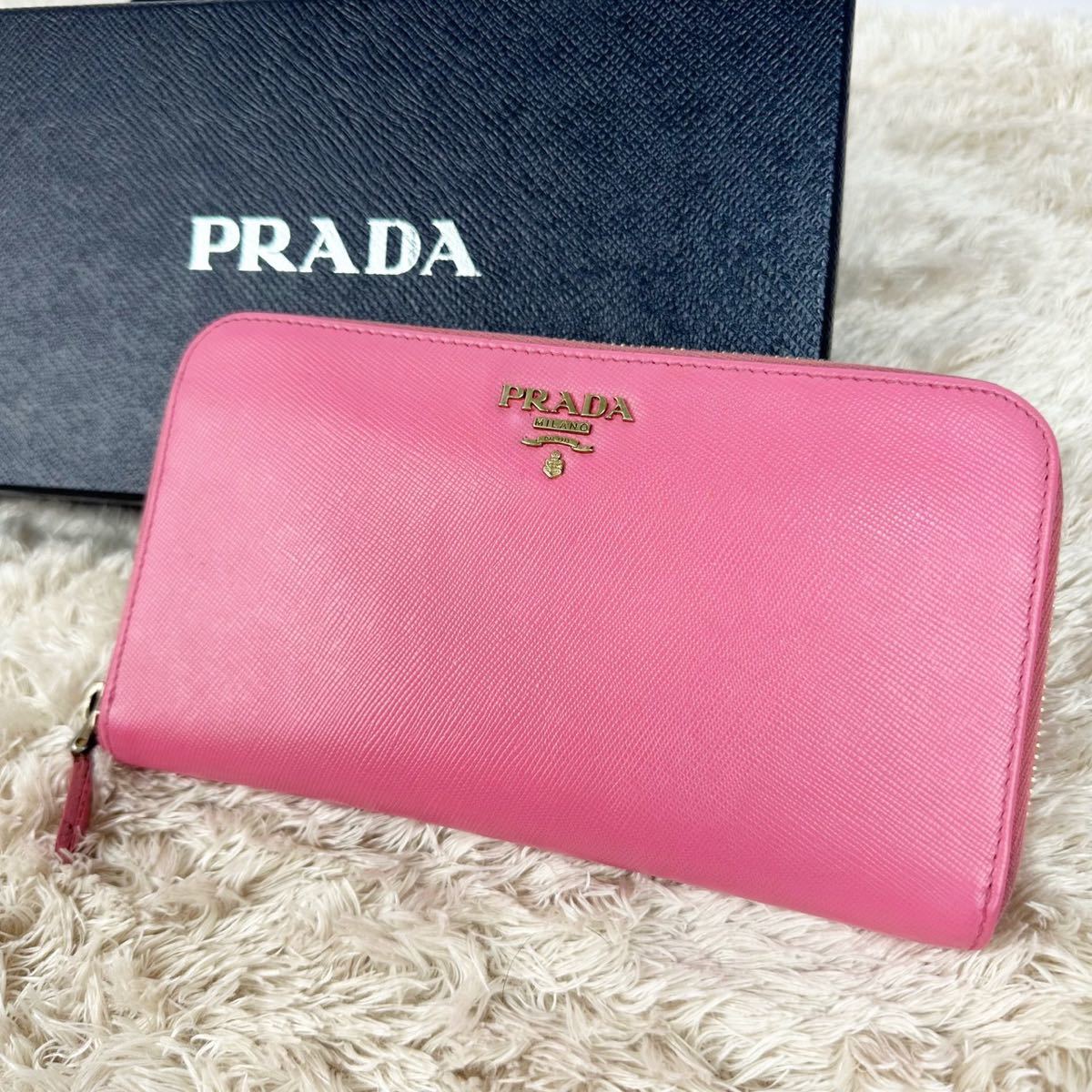 PRADA 長財布 サフィアーノ ブランド 長財布ラウンドファスナー 