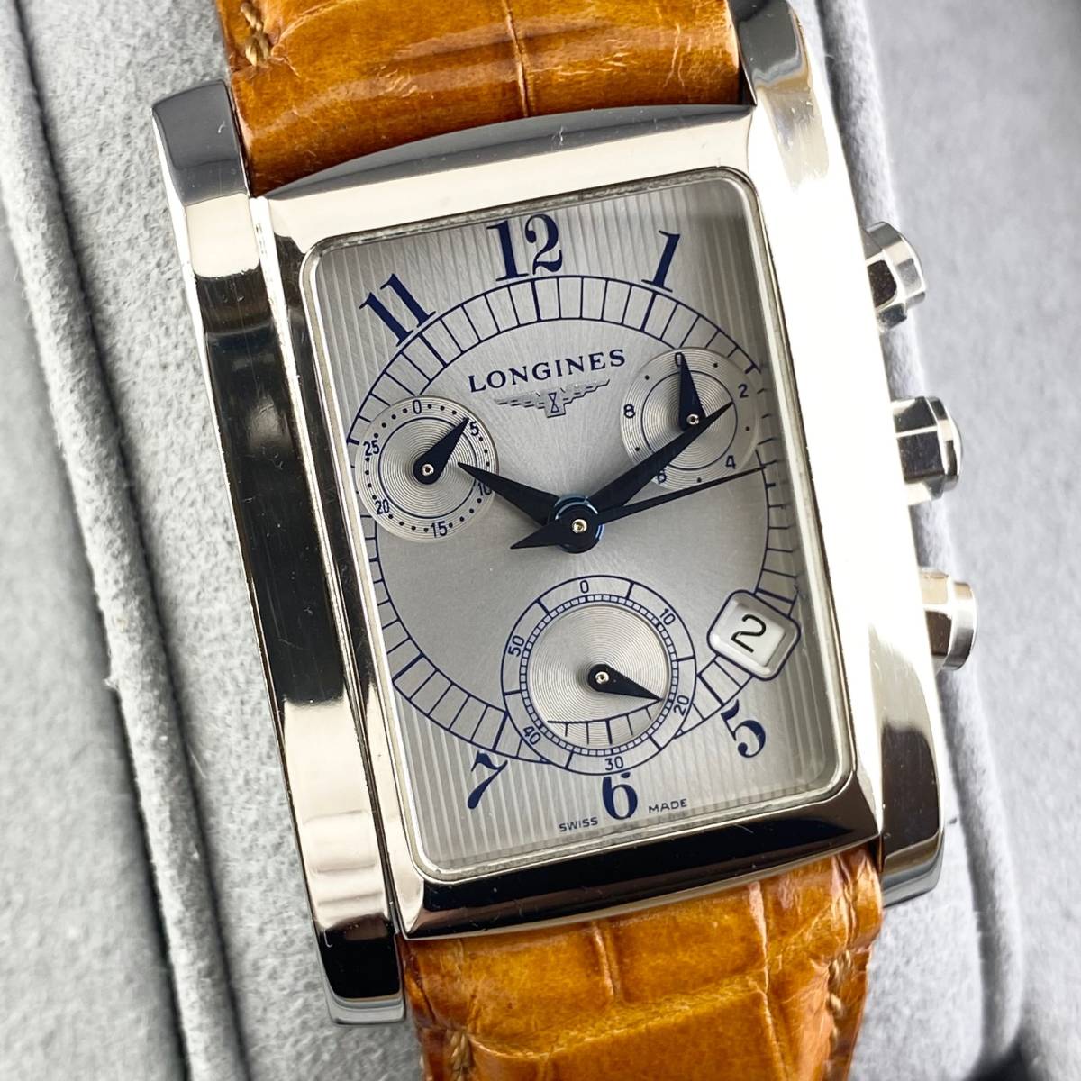 1円箱付】LONGINES ロンジン 腕時計 メンズ クロノグラフ ドルチェ 