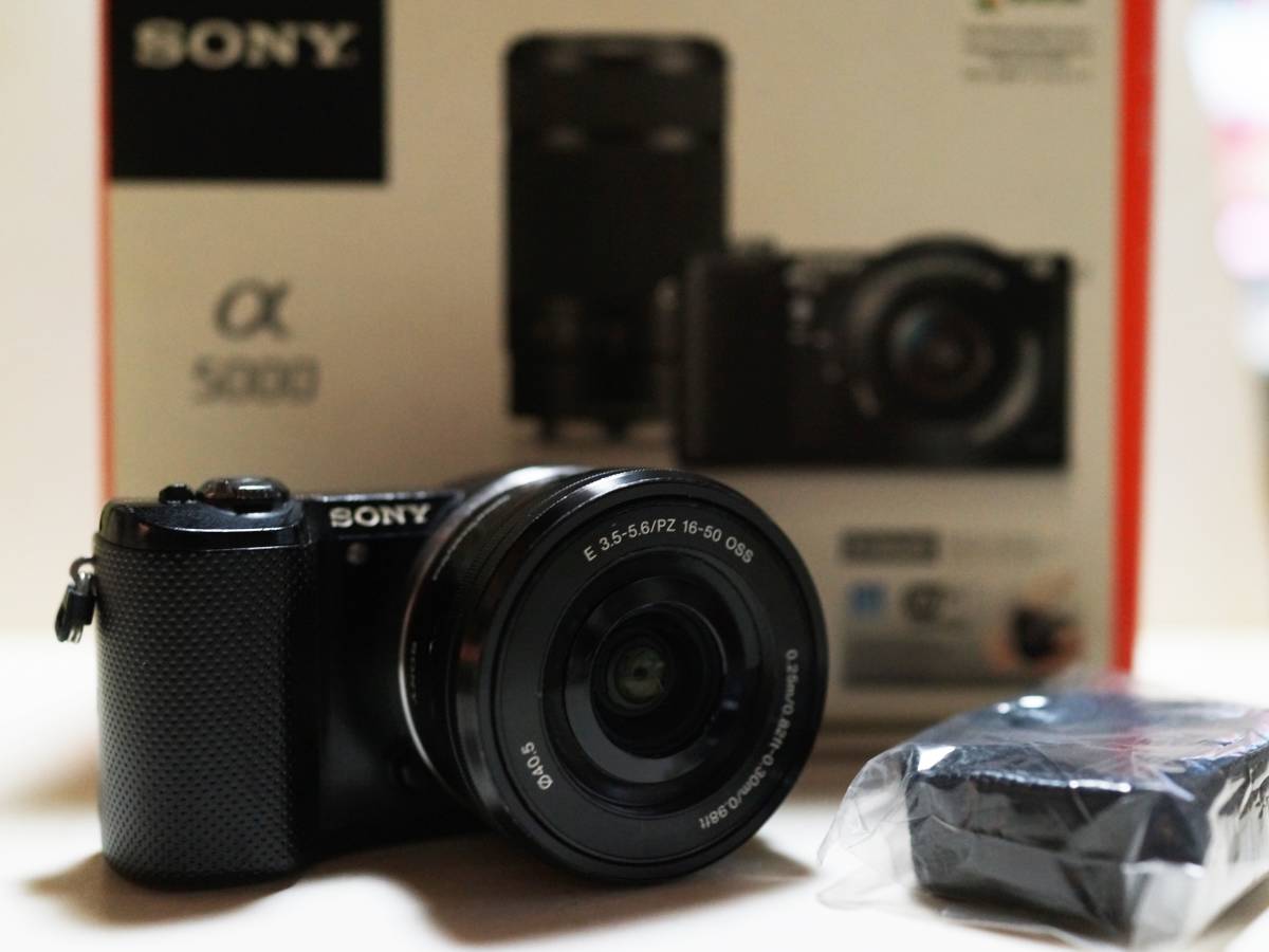 元箱付き ☆ SONY ソニー α5000 + E PZ 16-50mm ミラーレス一眼カメラ