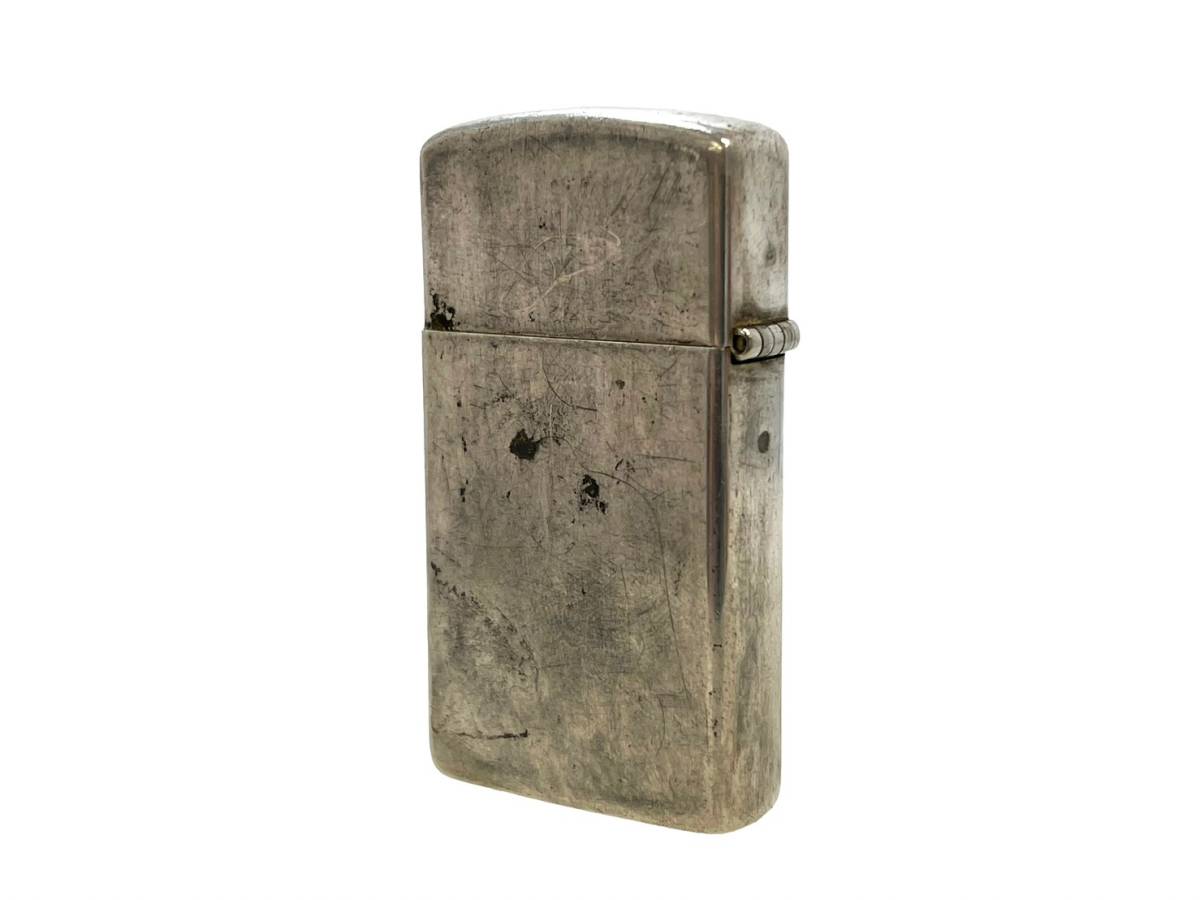 美品 zippo スターリングシルバー 筆記体ロゴ KINGDOM OF HAWAII COAT