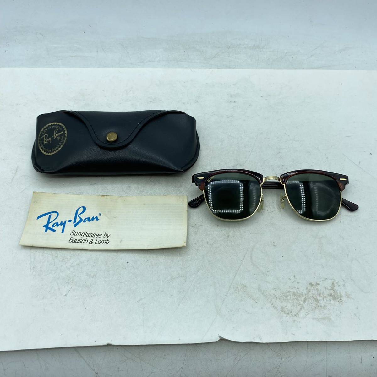 R12】サングラス Ray Ban レイバン Bausch&Lomb ボシュロム ケース 取