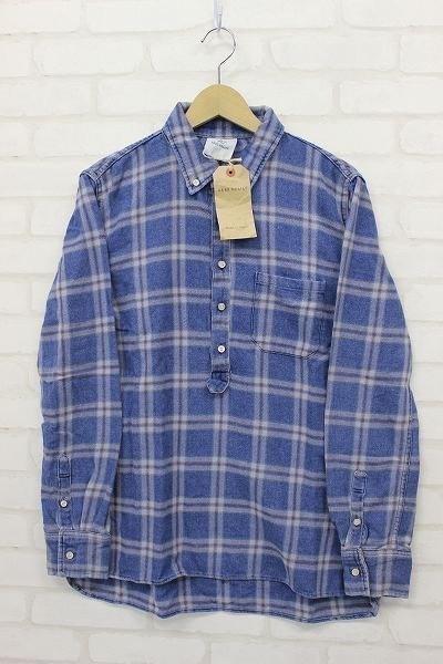 1T6960□新品 レミレリーフ 15AW インディゴ先染めプルオーバーBD