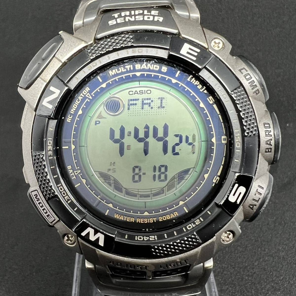1円~【稼働品】CASIO PROTREK カシオ プロトレック トリプルセンサー 