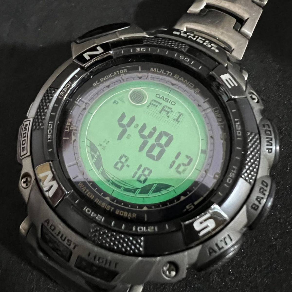 1円~【稼働品】CASIO PROTREK カシオ プロトレック トリプルセンサー 