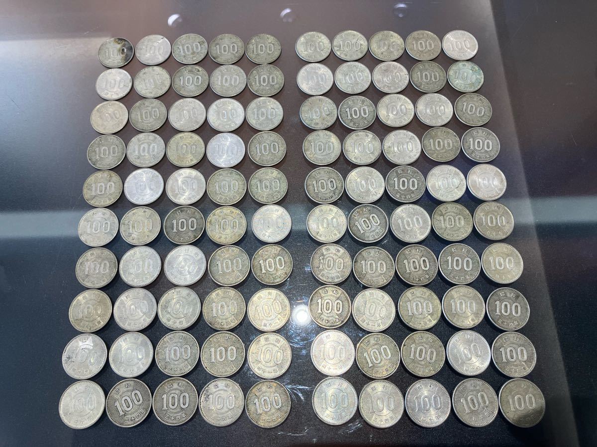 【新品，定番人気】 銀貨 100円硬貨 稲穂100枚 10000円流通硬貨(昭和)｜売買されたオークション情報、yahooの商品情報をアーカイブ公開 - オークファン 記念硬貨