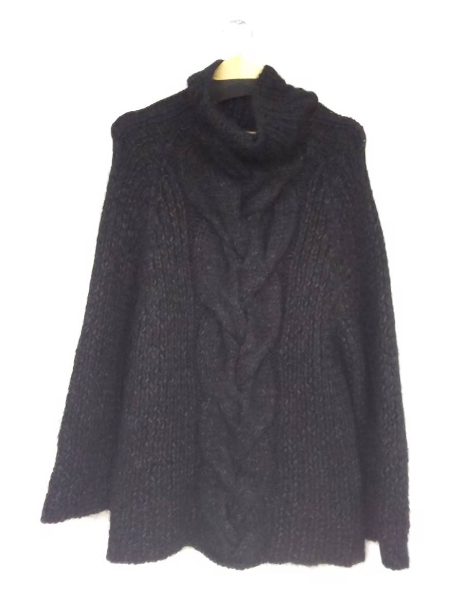 YOHJI YAMAMOTO ヨウジヤマモト FI-K37-934 長袖ニット ケーブル編み