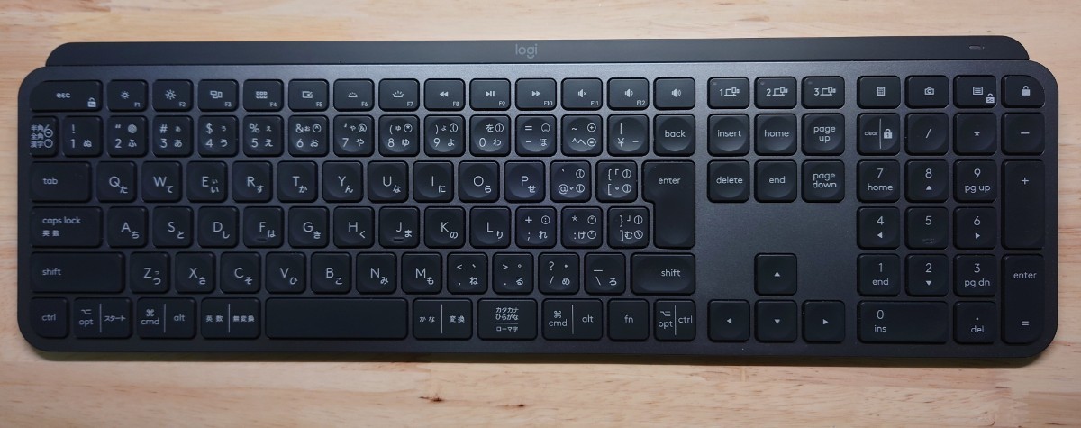 超 ロジクール MXKEYS KX800 グラファイト 純正パームレスト付き 