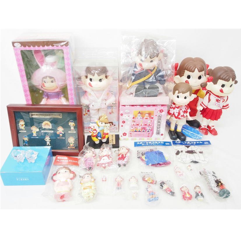 1円【一般中古】FUJIYA 不二家/ペコちゃん ポコちゃん ぬいぐるみ