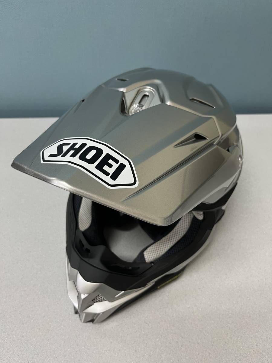 SHOEI ショウエイ VFX-WR オフロードヘルメット シルバーオールペン  