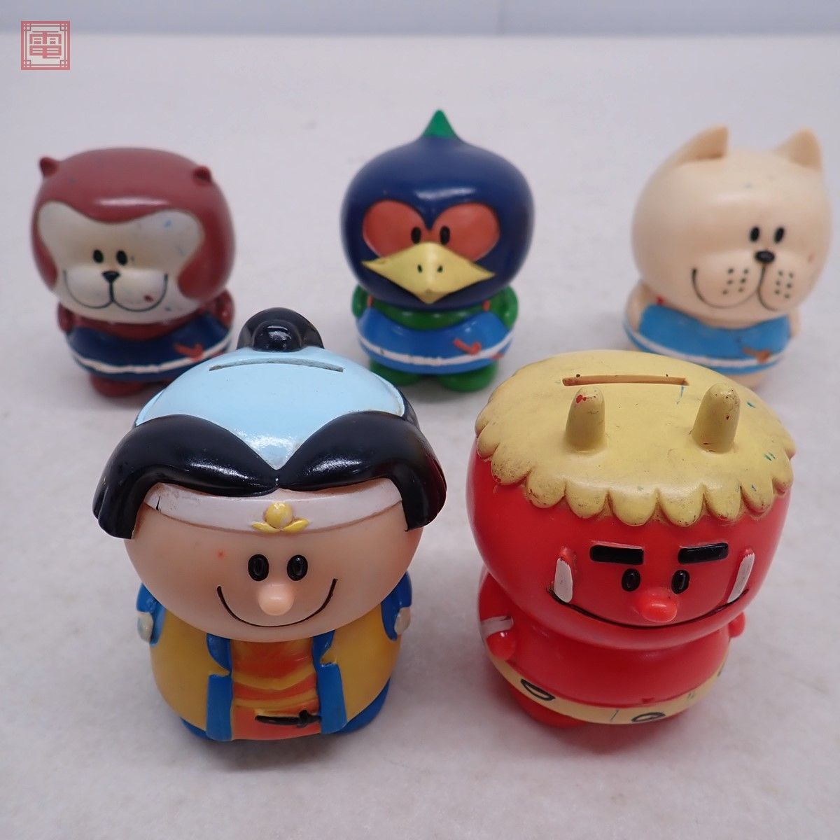 富士銀行 ぼくちゃん 10体 まとめて ソフビ 貯金箱 アンティーク 