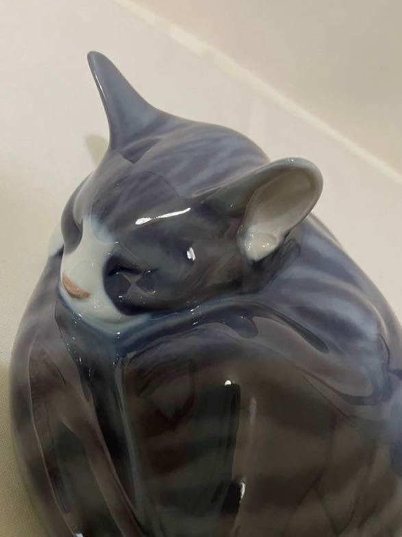 ☆即決 未使用品 ロイヤルコペンハーゲン 猫 フィギュリン 陶器 置物