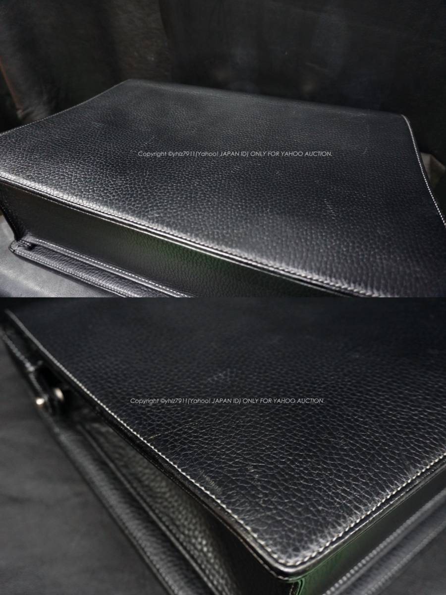 BURBERRY オールレザー ダレスバッグ ノバチェック総裏 ホースマーク