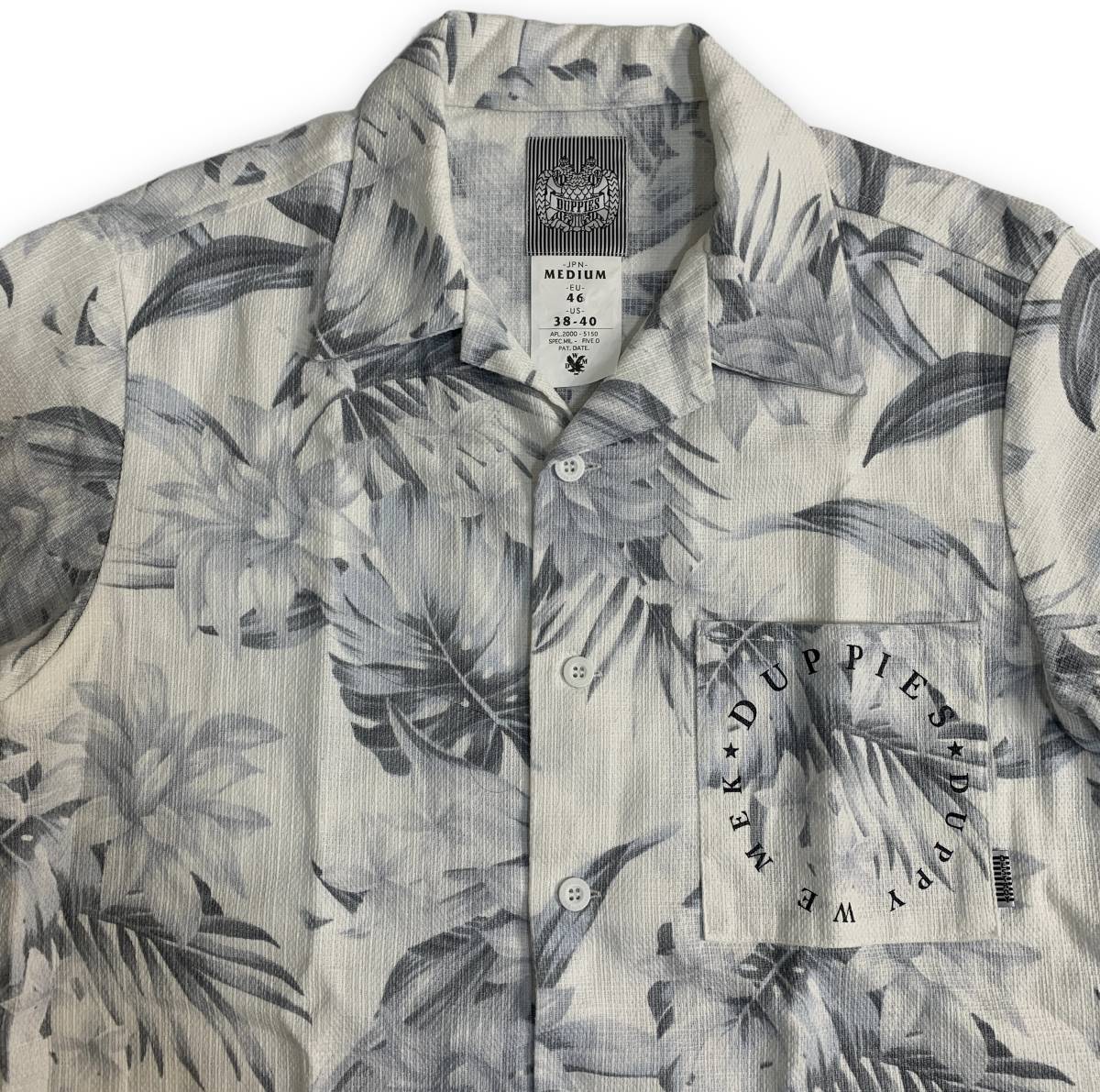 貴重【FIVE-O DUPPIES】ファイブオー ダッピーズ オープンカラーシャツ 