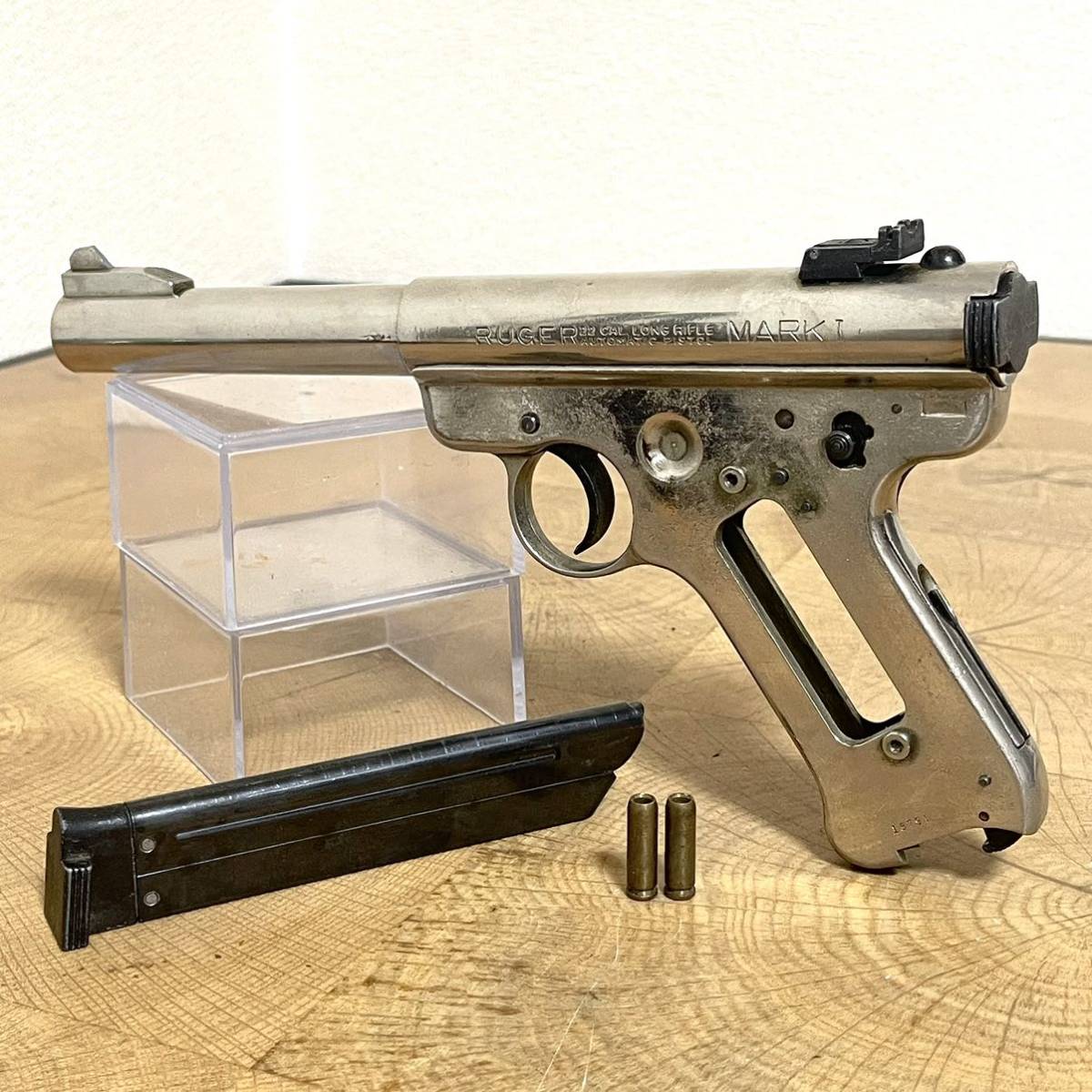 ルガー マークI ゴールドモデル 金属製 SMG規格 現状渡し CMC 金属モデルガン SMG刻印 RUGER MARK Ⅰ/ルガー MARK Ⅰ