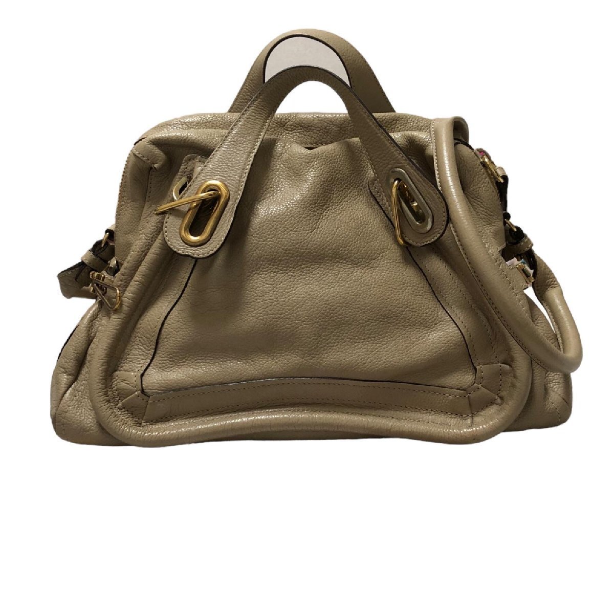 Chloe クロエ パラティ 2WAYバッグ ベージュ系 レディース