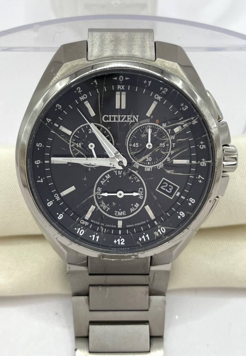美品 シチズン アテッサ エコドライブ E660-S118298 稼働確認済み