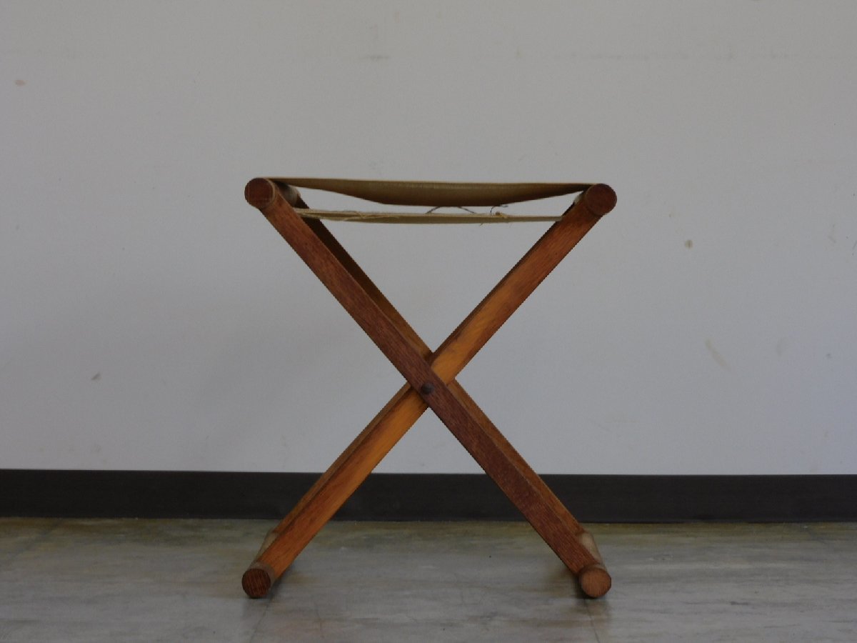 帆布座面 折りたたみ椅子 フォールディングチェア 古道具 アンティーク