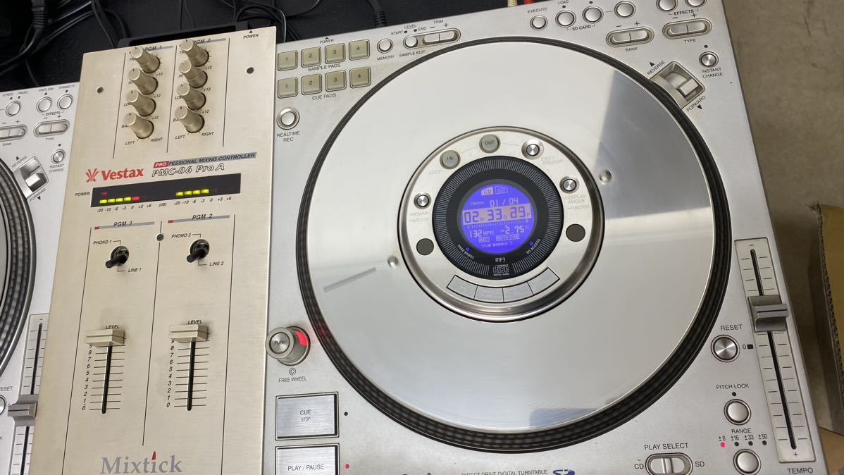 1円スタート!! 中古 Technics CDJ SL-DZ1200 2台セット DJ機器 