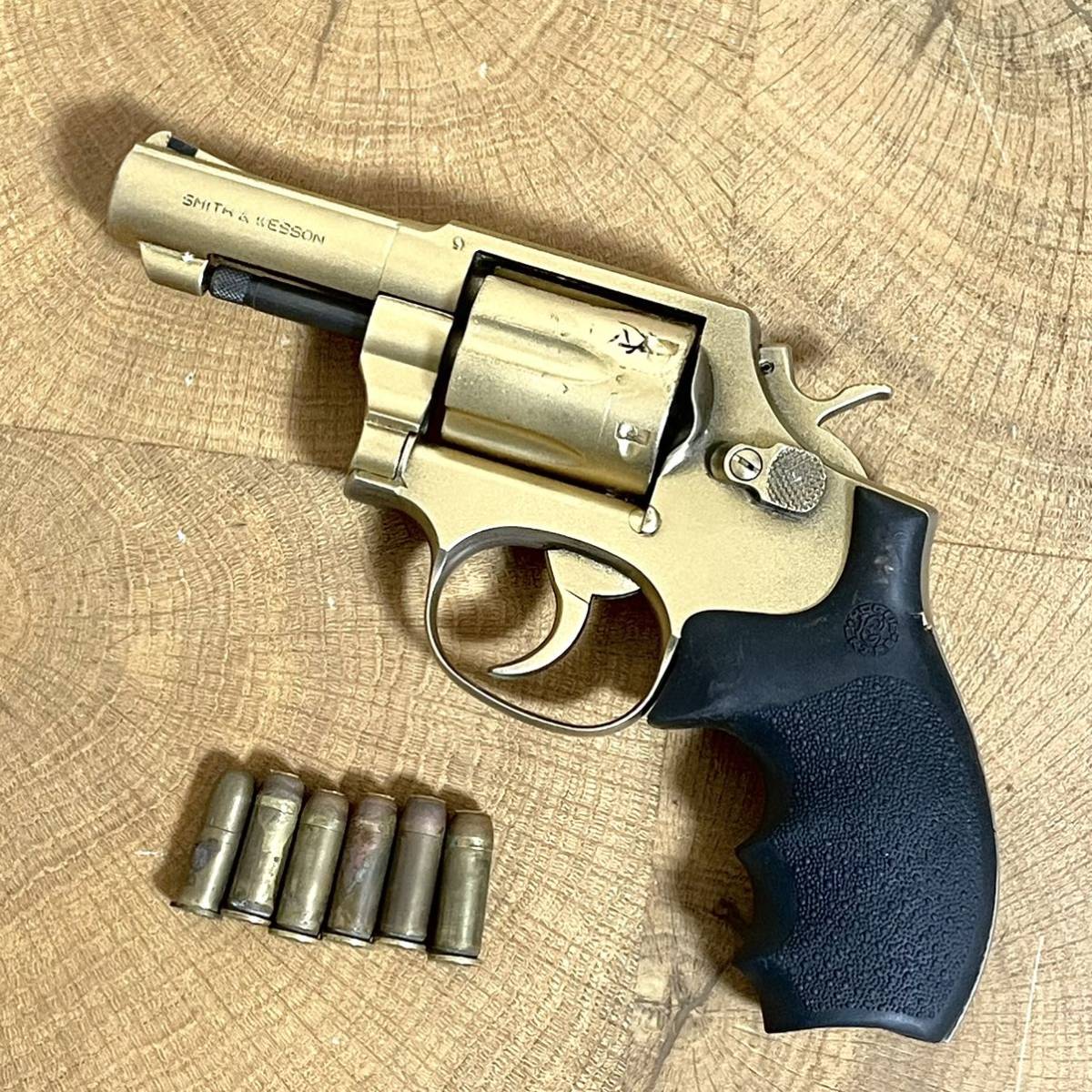 再塗装済/現状渡し KOKUSAI/コクサイ 金属モデルガン SMG刻印 S&W 