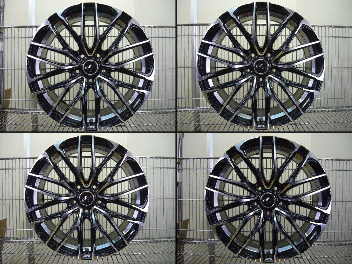 【1円開始】ウェッズ レオニスSK▼18インチ8Jインセット42 5穴PCD114.3●ホイール4本セット●手渡し可！●Weds クラウン●(wW442 レオニス SK | レオニスsk18インチ」の人気商品一覧・価格比較 レオニスsk アルミ