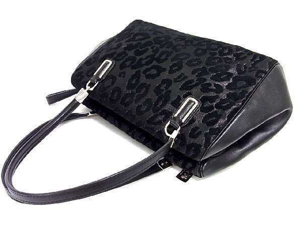 1円 □美品□ COACH コーチ 26287 レオパード柄 ジャガード×レザー 