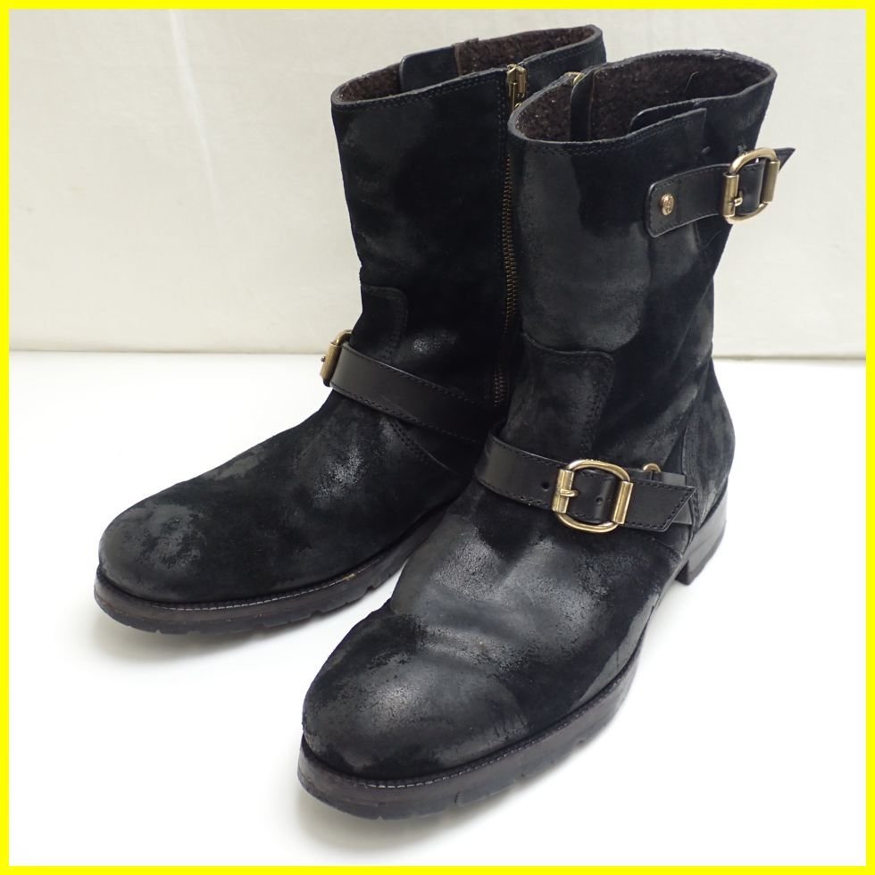 JIMMY CHOO 36 バイカーブーツ JIMMY choo【36】黒 レザー エンジニアブーツ バックバイカーブーツ ブーツ jimmy choo【36】黒 レザー エンジニアブーツ バックバイカーブーツ