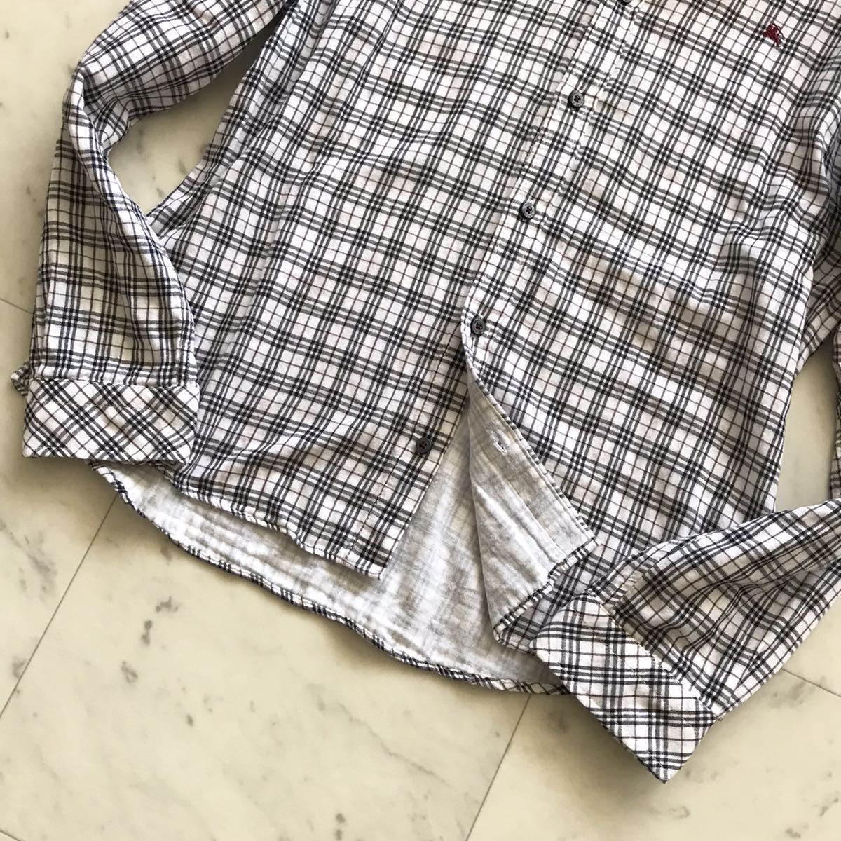 BURBERRY バーバリー シャツ 長袖 BLACK 公式通販 ノバチェック