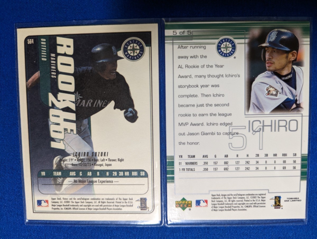 イチロー選手 MLB マリナーズ ルーキーカード 4種類（UPPERDECK FLEER 